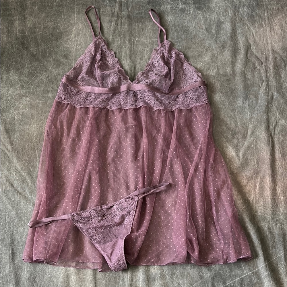 ‼️FINAL PRICE DROP‼️Victoria’s Secret lingerie NWOT XL. lace purple/lavender